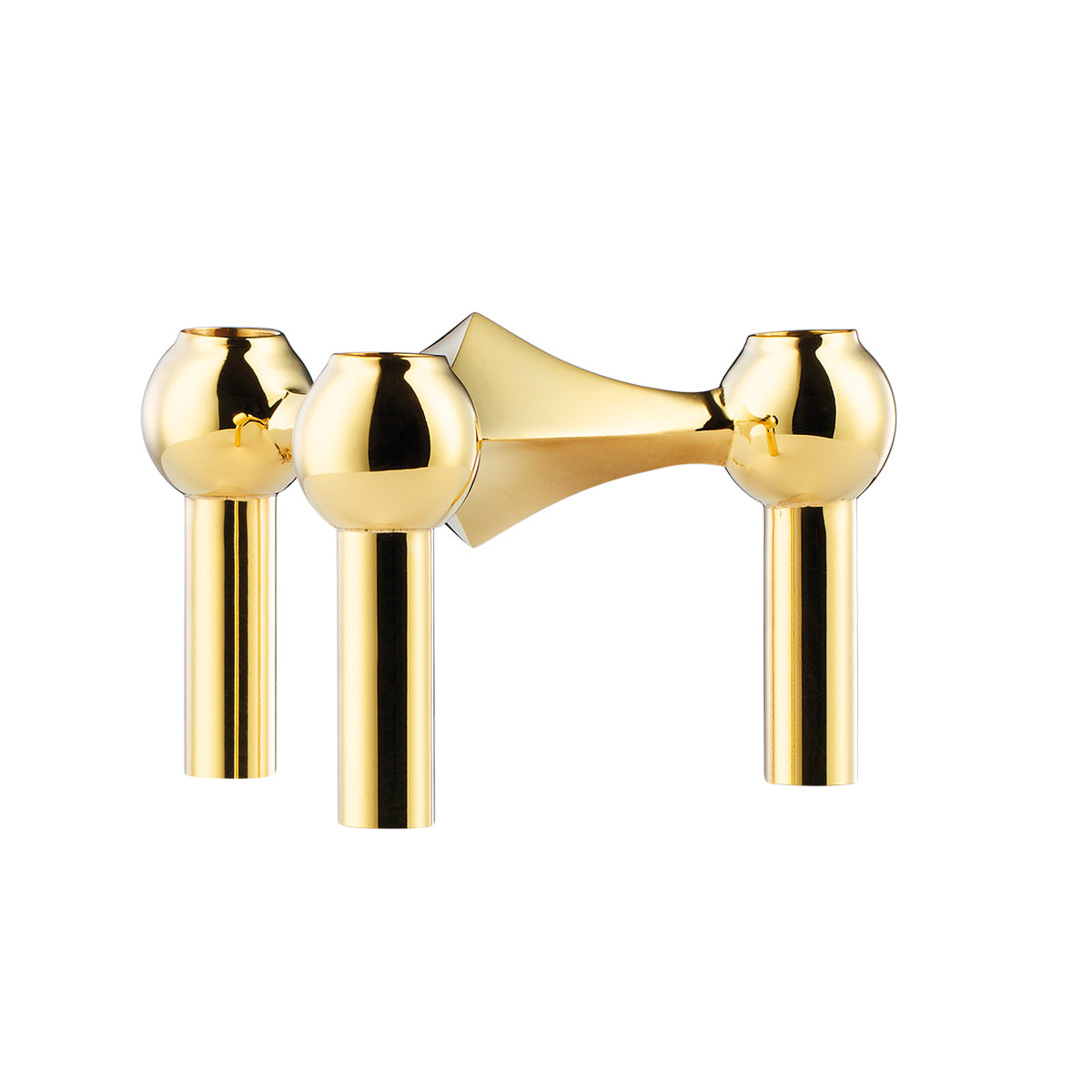 STOFF Nagel Candle Holder, Brass